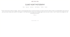 Desktop Screenshot of clumsyheartphotography.com
